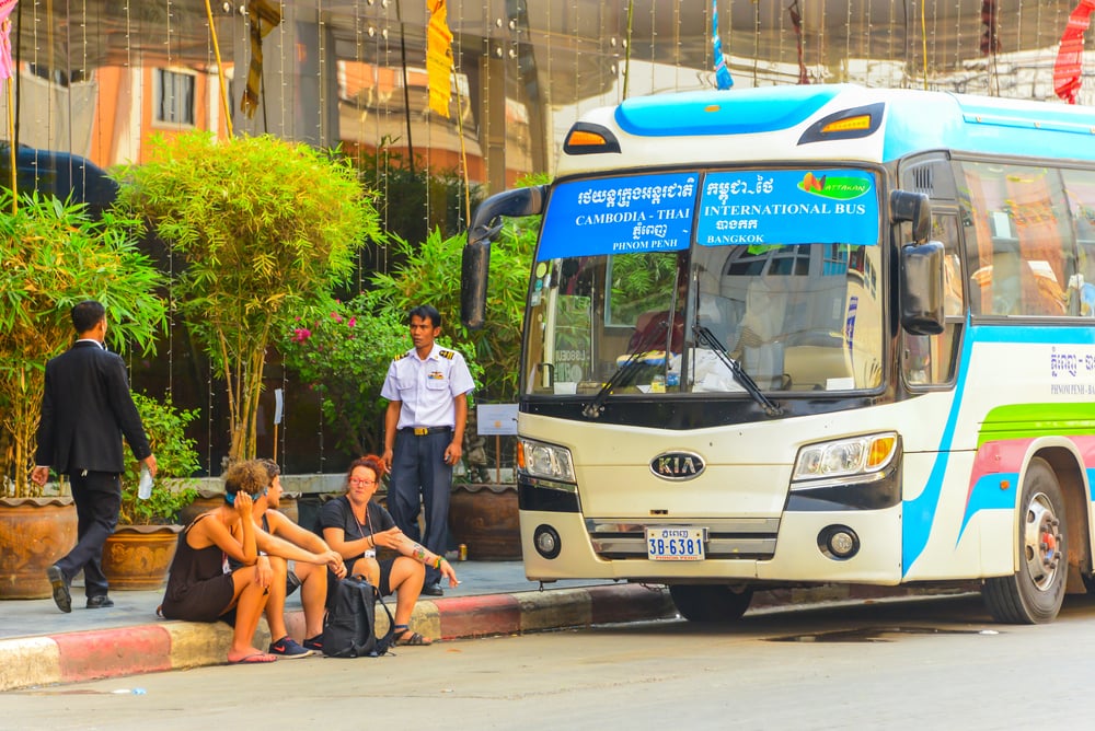 Compagnie de bus au Cambodge
