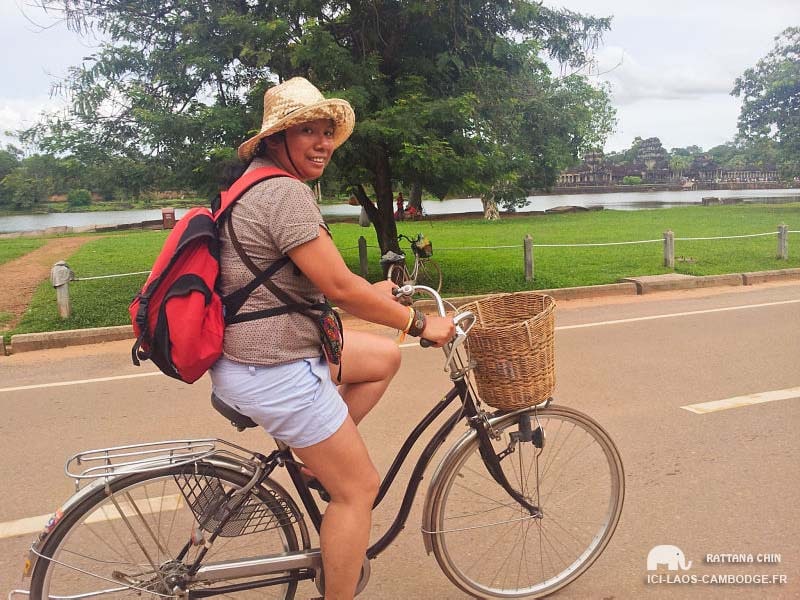 Vélo à Angkor
