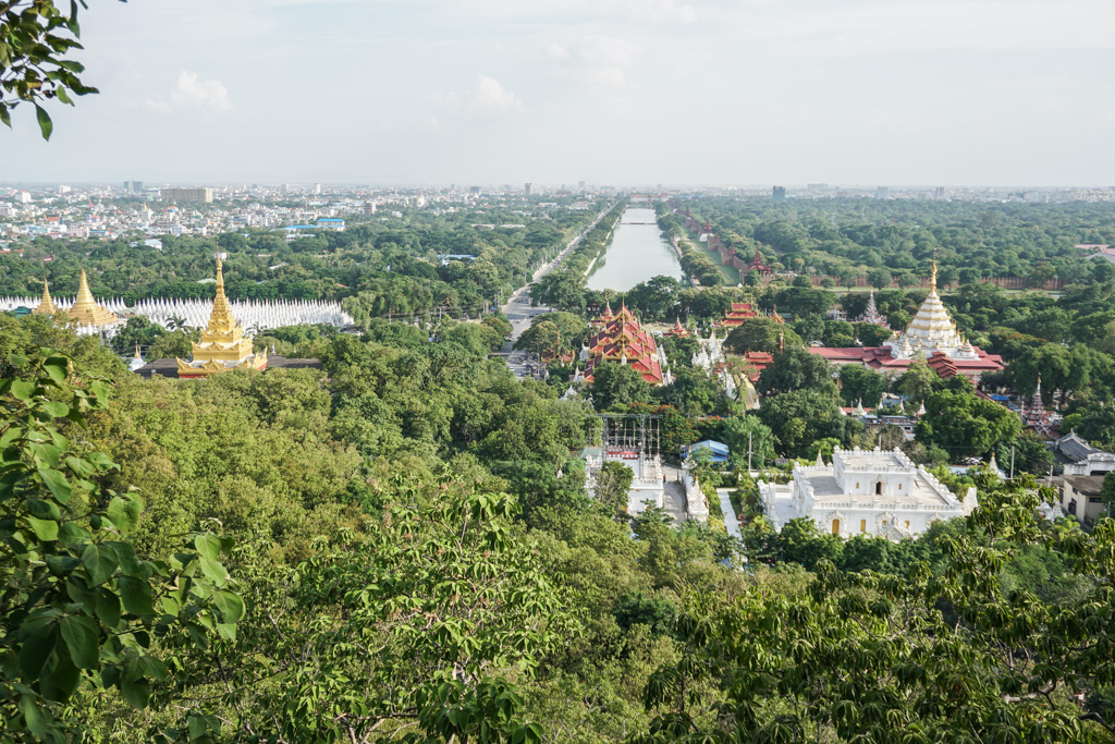 Vue depuis la colline de Mandalay