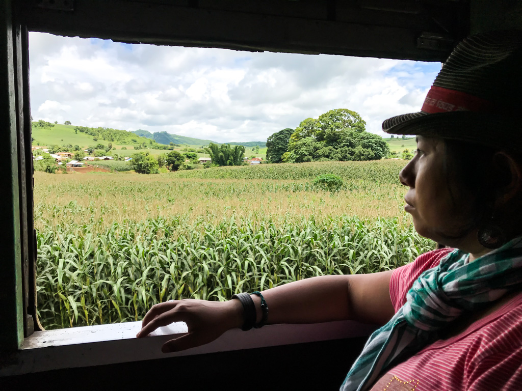 Moi contemplant le paysage