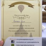 Certificat de vol en montgolfière à Bagan