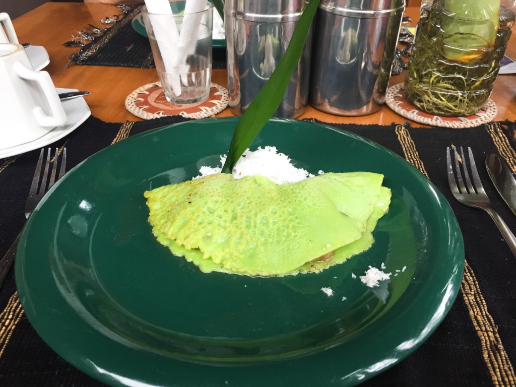 Petit-déjeuner au Balimoon guesthouse