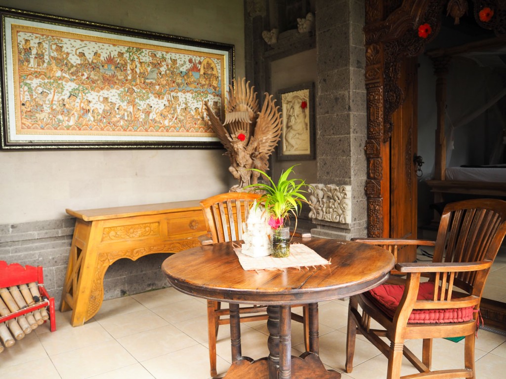 Terrasse privée Balimoon Guesthouse