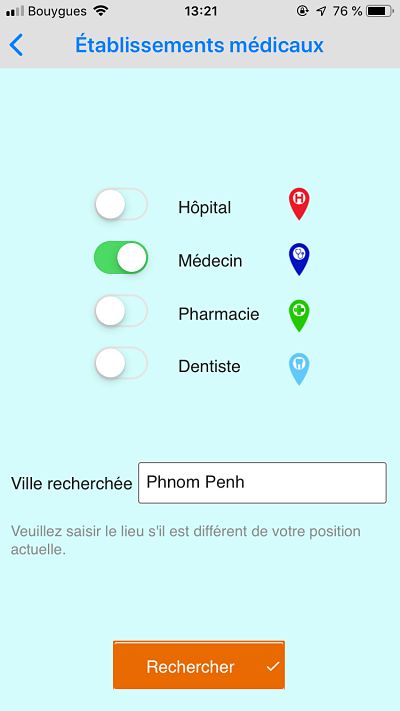 Recherche médecins à Phnom Penh