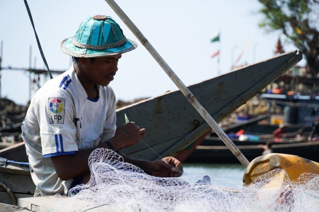 Filet au village San Hlan - Dawei