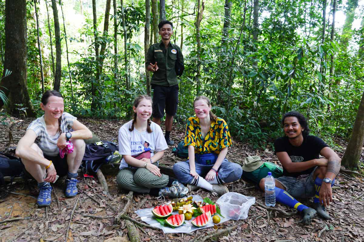 Mon groupe de trek à Bukit Lawang