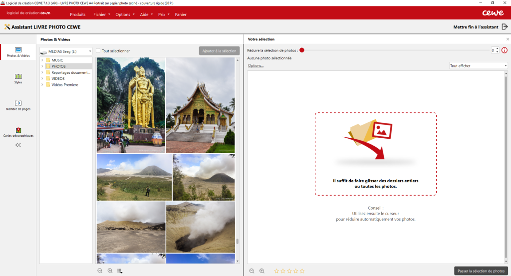 Sélectionner photos CEWE