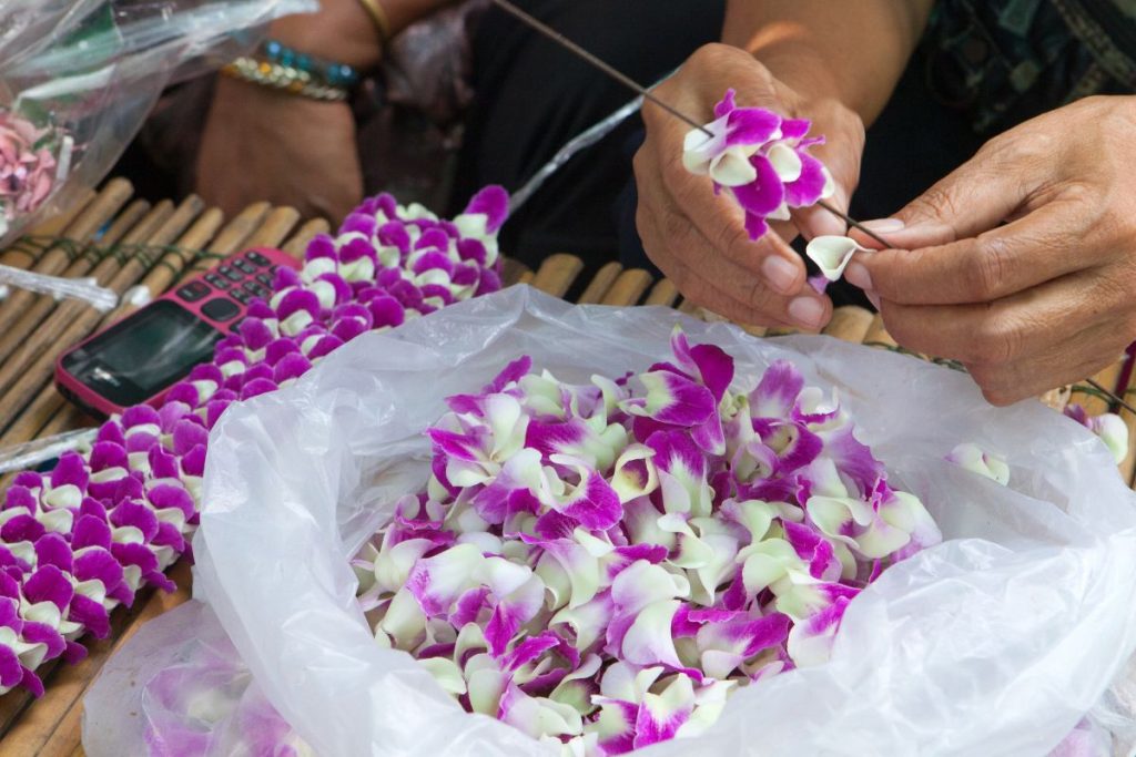 Marché aux fleurs de Bangkok